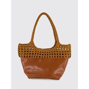 Hereu Women Elma Hereu Crochet Leather And Organic Cotton Tote Bag
